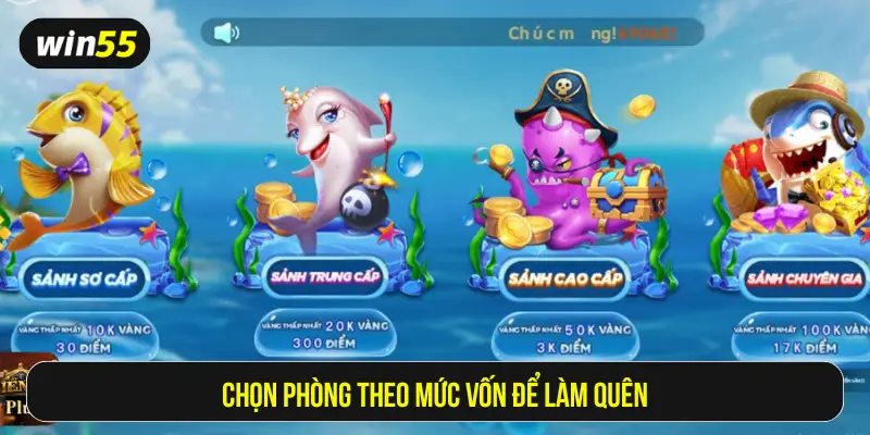 Chọn phòng theo mức vốn để làm quên