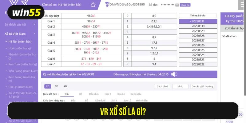 VR xổ số đang dần trở thành lựa chọn hàng đầu tại Win55